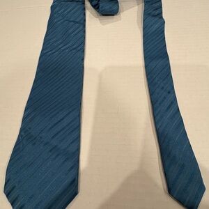 Kenneth Cole Reaction Teal Striped Tie